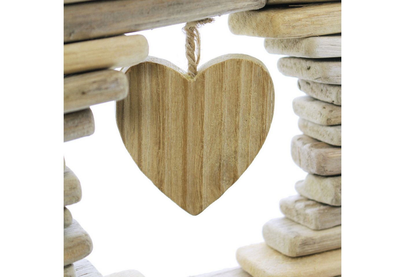Frank Flechtwaren Dekokranz, Kranz Wooden-Heart – Bild 4 von 4