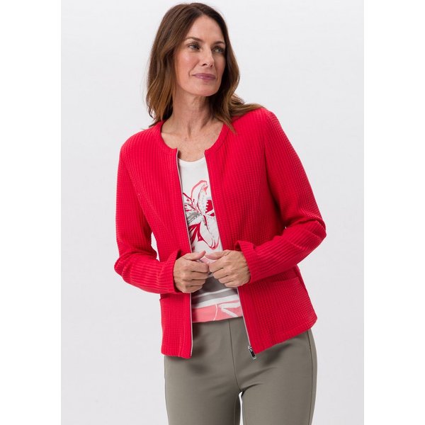 FRANK WALDER Kurzjacke aus Jersey mit Zipp