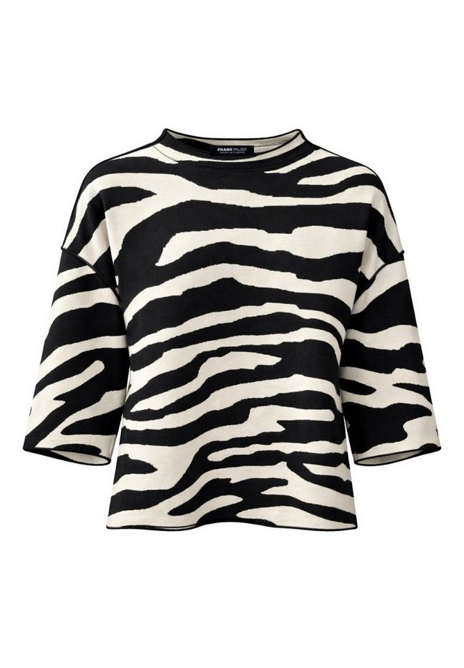 FRANK WALDER Strickpullover mit Animal-Print – Bild 2 von 5
