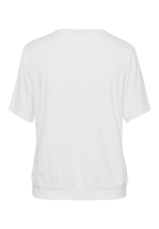 FRANK WALDER T-Shirt im Materialmix – Bild 2 von 2