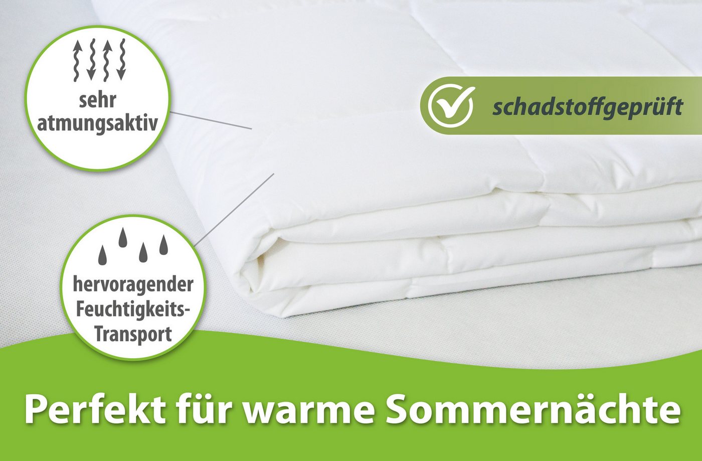 franknatur Kinderbettdecke Sommerdecke Lyocell, Füllung: 100% Lyocell/Tencel®, Bezug: 100% Baumwolle, extraleichte Sommerdecke für Kinder – Bild 3 von 5