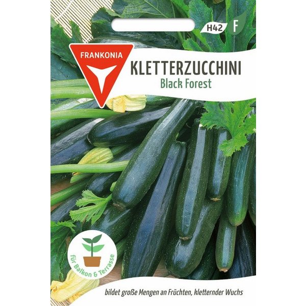 FRANKONIA Gemüsesamen Kletterzucchini, Black Forest F1 - Saatgut Zucchini-Samen Samen, Cucurbita pepo