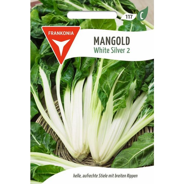 FRANKONIA Gemüsesamen Mangold, White Silver 2 - Mangold-Samen Saatgut Samen, Beta vulgaris