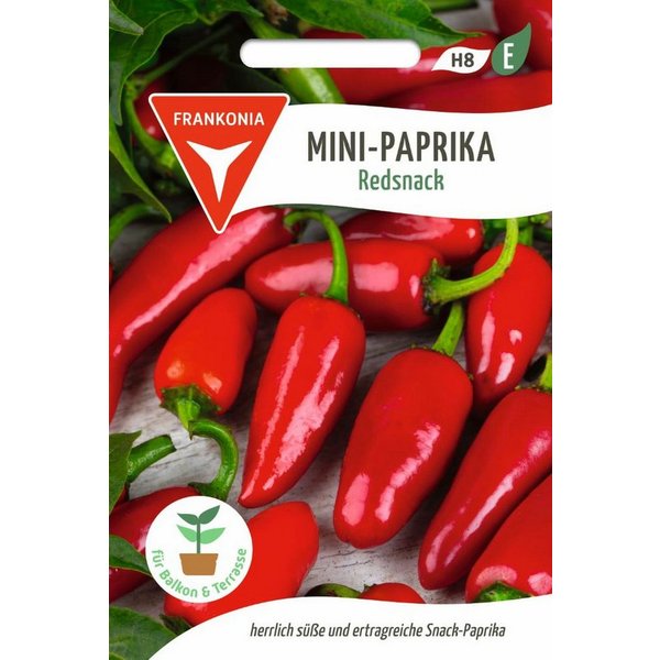 FRANKONIA Gemüsesamen Mini-Paprika, Redsnack - Paprika-Samen Saatgut Samen, Capsicum