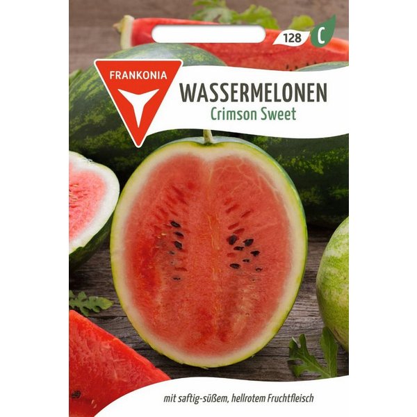 FRANKONIA Gemüsesamen Wassermelone, Crimson Sweet - Saatgut Samen, Citrullus lanatus