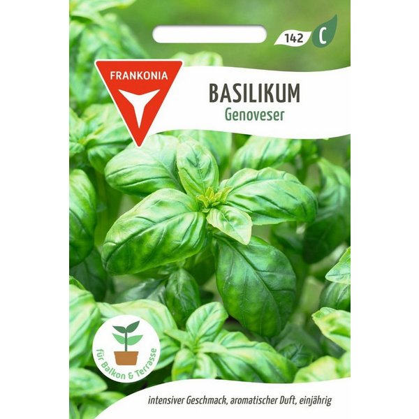 FRANKONIA Kräutersamen Basilikum, Genoveser - Basilikum-Samen Gewürz Saatgut Samen, Ocimum basilicum