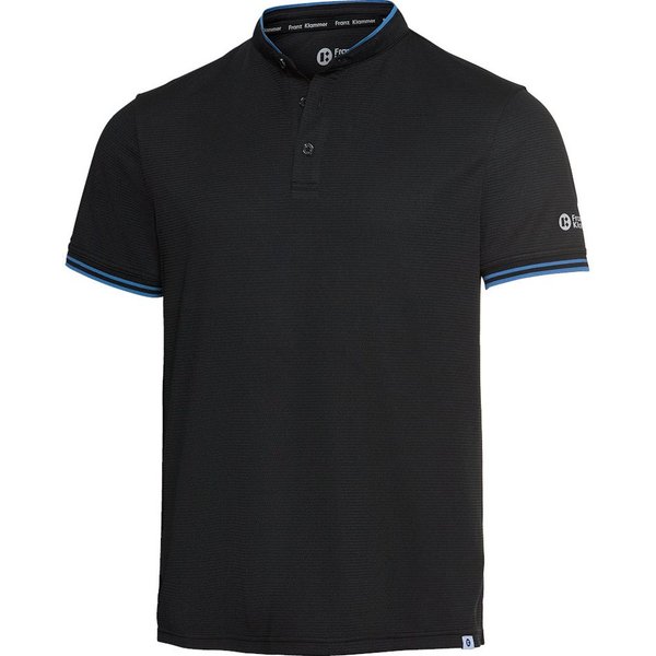 Franz Klammer Poloshirt mit elastischen Ärmelabschlüssen Atmungsaktives Piqué-Gewebe