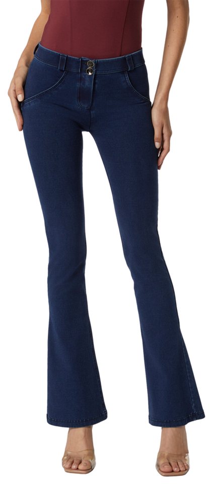 Freddy Jeggings WRUP47RF412, normaler Taillenbund und Bootcut-Saum aus Denim-Jersey Lifting Effekt, Shaping Effekt, Smoothing Effekt – Bild 3 von 3