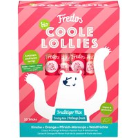 Fredos Bio-Wassereis 'Coole Lollies', fruchtiger Mix, 10 x 30 ml