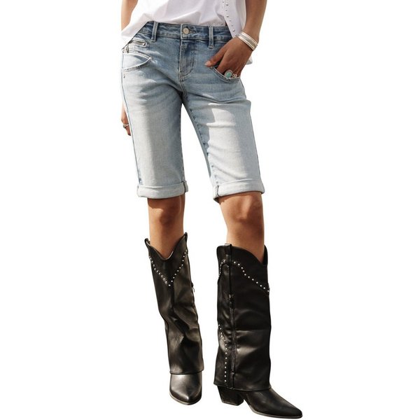 Freeman T. Porter Jeansshorts Belixa Super Stretch Denim jalneo light