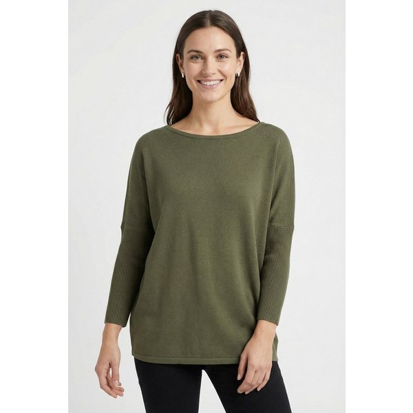 FREEQUENT Strickpullover FQJONE-PU mit 3/4 Armen