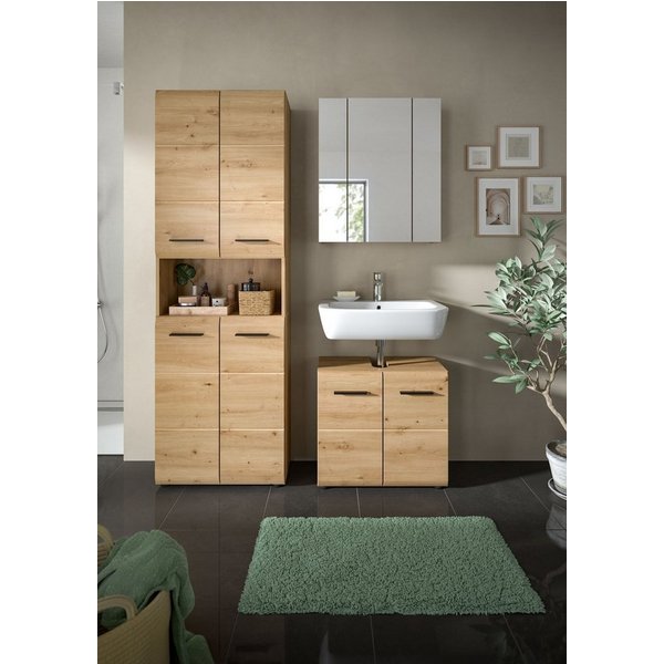 freiraum Badezimmer-Set Ice, in artisan oak - 135x185x30cm (BxHxT)