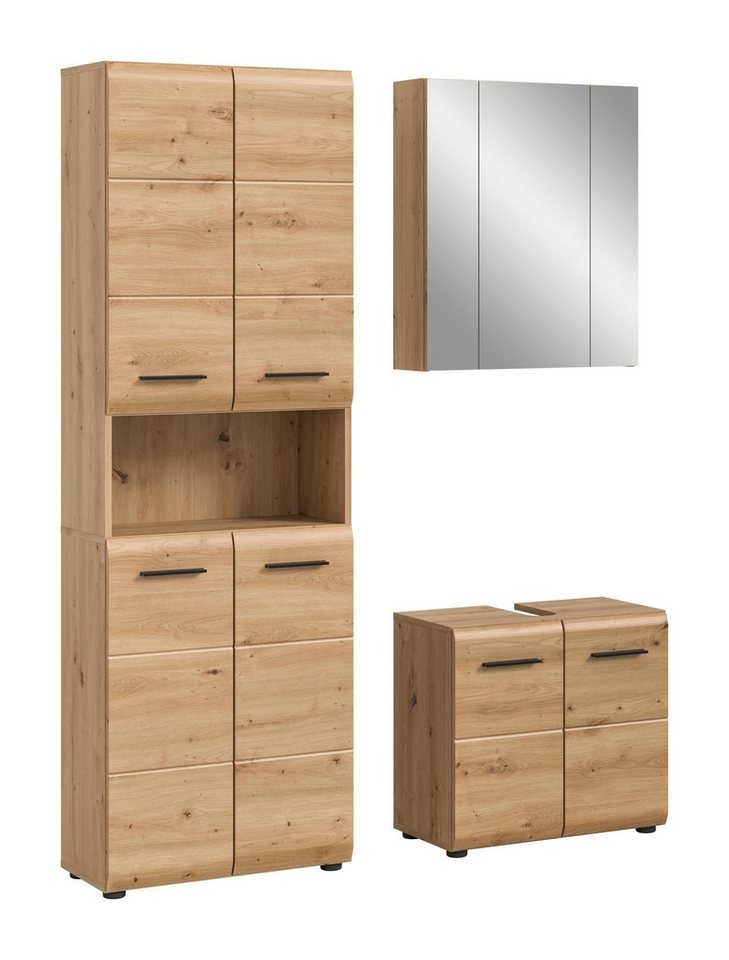 freiraum Badezimmer-Set Ice, in artisan oak - 135x185x30cm (BxHxT) – Bild 2 von 5