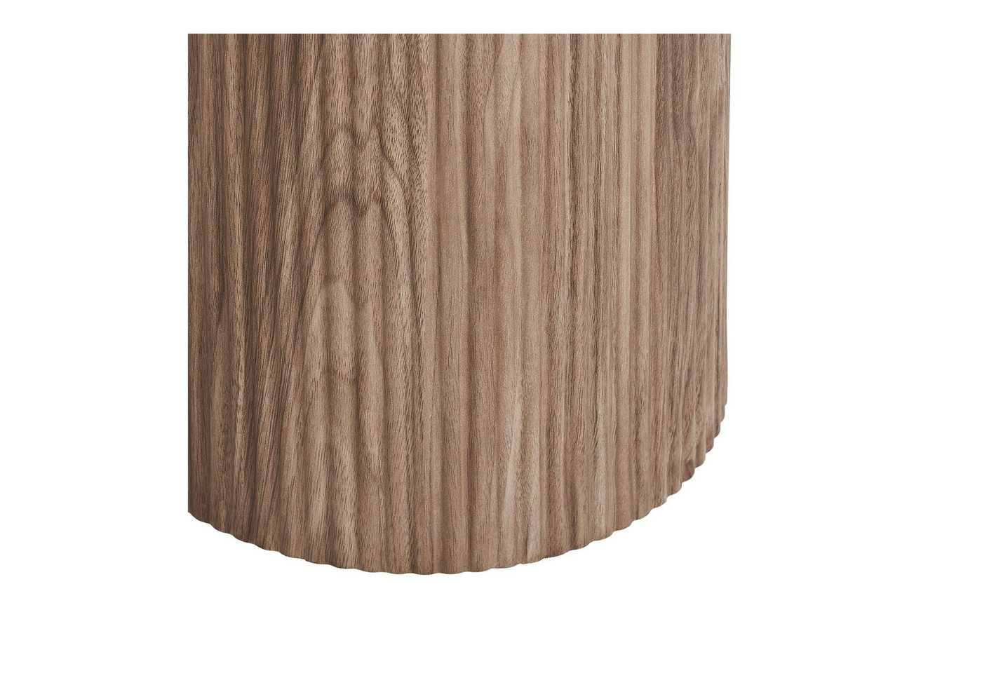 freiraum Beistelltisch Athens, in Weiss / Dunkelbraun, Keramik, MDF, Dekor - 50x45 (HxD) – Bild 4 von 5