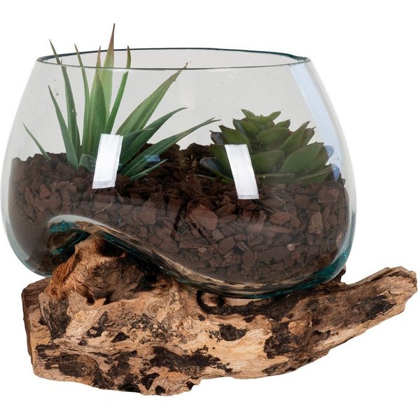 freiraum Dekovase San-Marino, in Natur, Massivholz - 15x15x15cm (BxHxT)
