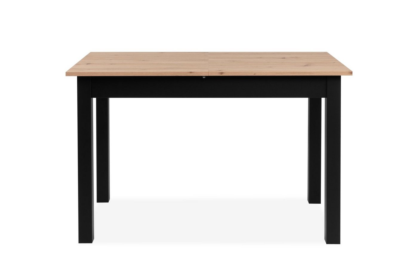 freiraum Esstisch Esstisch >Coburg< ausziehbar, Artisan Eiche / Schwarz - in verschieden, ausziehbar, Artisan Eiche / Schwarz - in verschiedenen Größen – Bild 2 von 5
