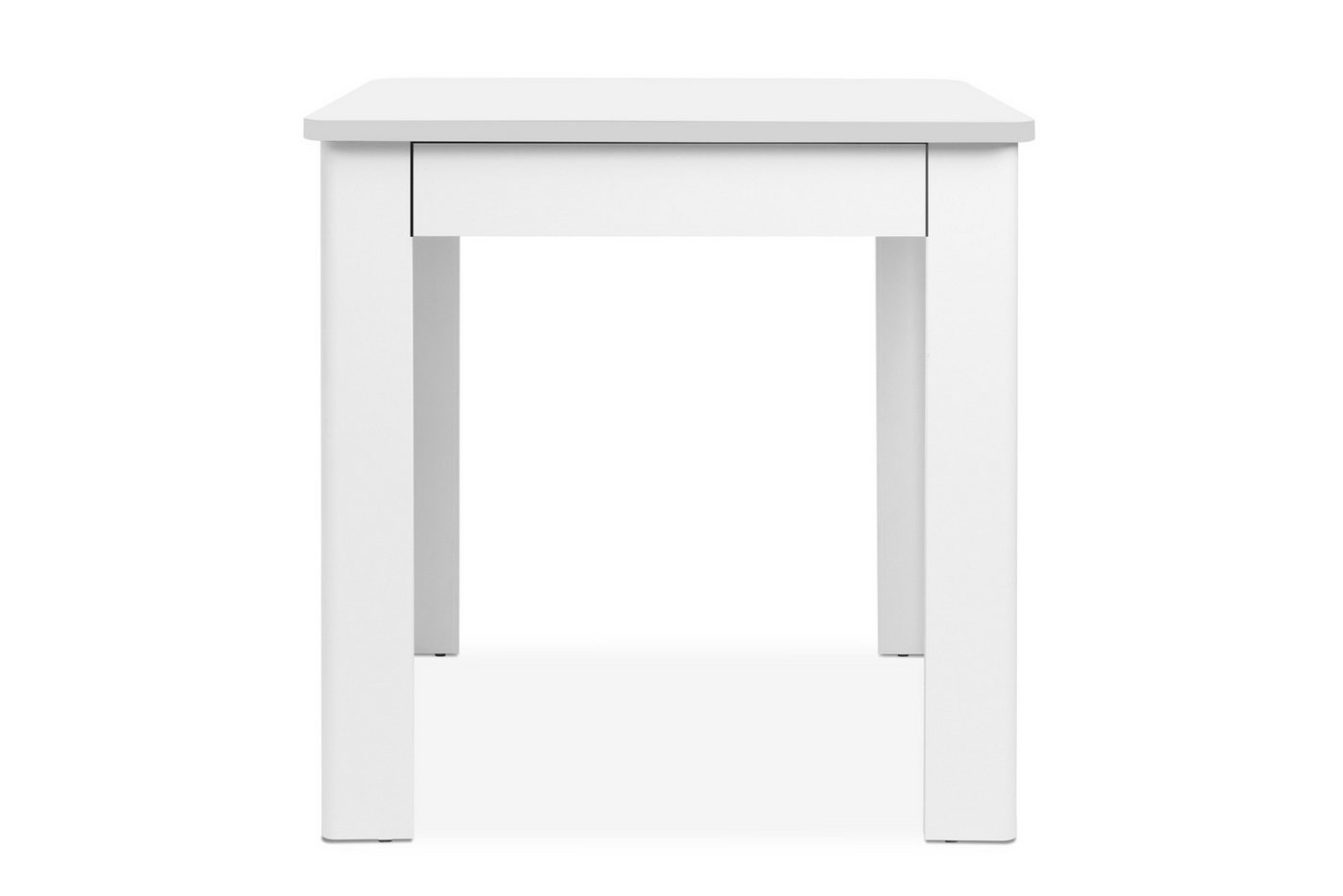 freiraum Esstisch Oslo, mit Schublade, in Weiß - 80x77x80cm (BxHxT) – Bild 4 von 5