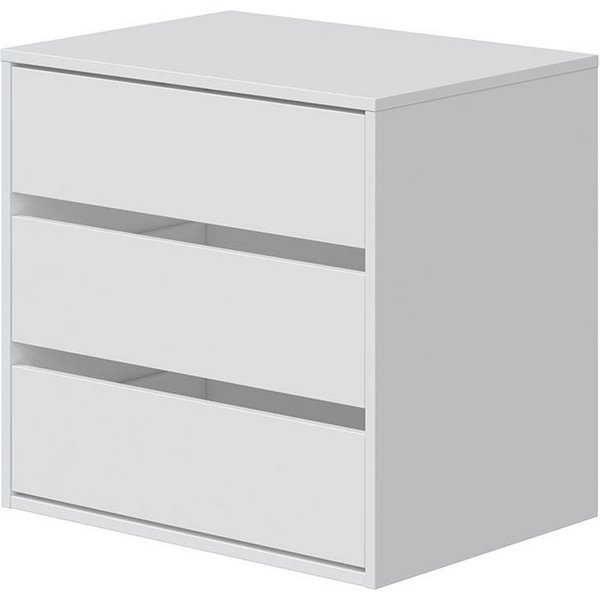 freiraum Schubkasteneinsatz Schubkasteneinsatz >Arc< in Weiß - als 1er oder 2er Set lieferbar -, in Weiß - 60x57x44 (BxHxT)