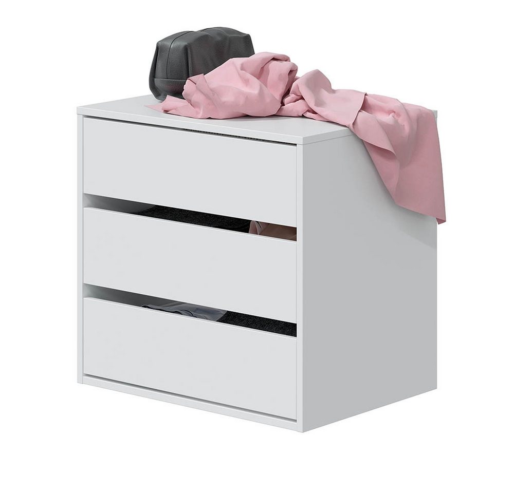 freiraum Schubkasteneinsatz Schubkasteneinsatz >Arc< in Weiß - als 1er oder 2er Set lieferbar -, in Weiß - 60x57x44 (BxHxT) – Bild 2 von 3