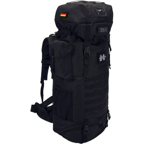 BWuM Freizeitrucksack BWuM Bundeswehr Kampfrucksack Tactical Aviator 110L + Patch & Flagge