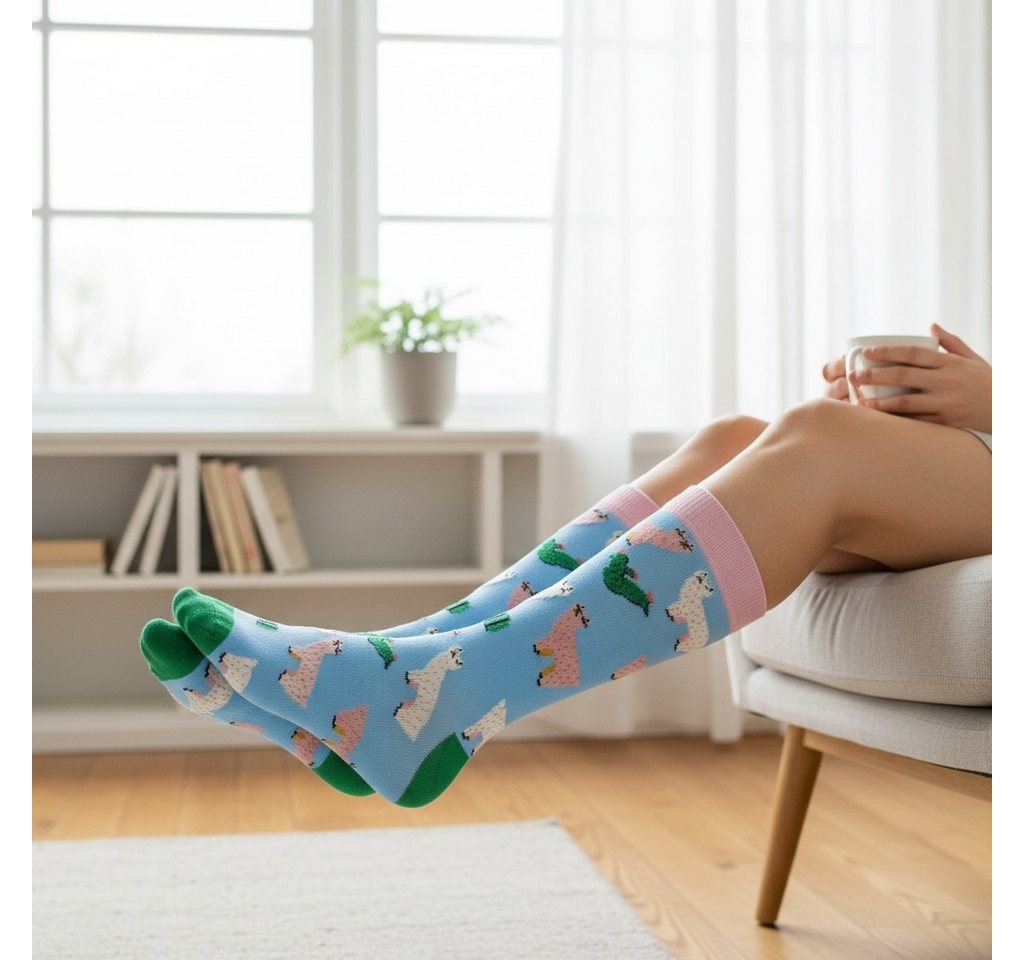 AbgeStrumpft Freizeitsocken Abgestrumpft Socken Alpaka (1 Paar, 1-Paar, 1 Paar) – Bild 5 von 5