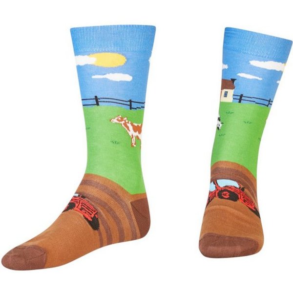 AbgeStrumpft Freizeitsocken AbgeStrumpft Traktor Socken (1 Paar, 1-Paar, 1 Paar) lustiges Design