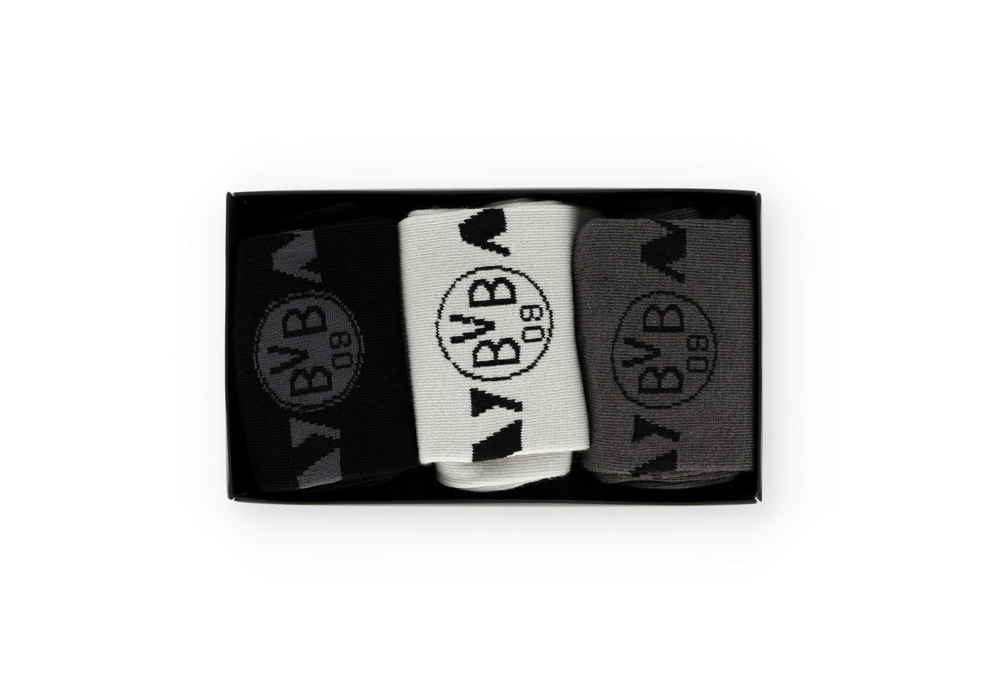 BVB Freizeitsocken BVB 3er Socken Geschenkset (3-Paar) – Bild 3 von 5