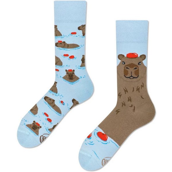 Many Mornings Freizeitsocken Many Mornings Socken Capybara (1 Paar, 1-Paar, 1 Paar) immer ein dismatching Paar
