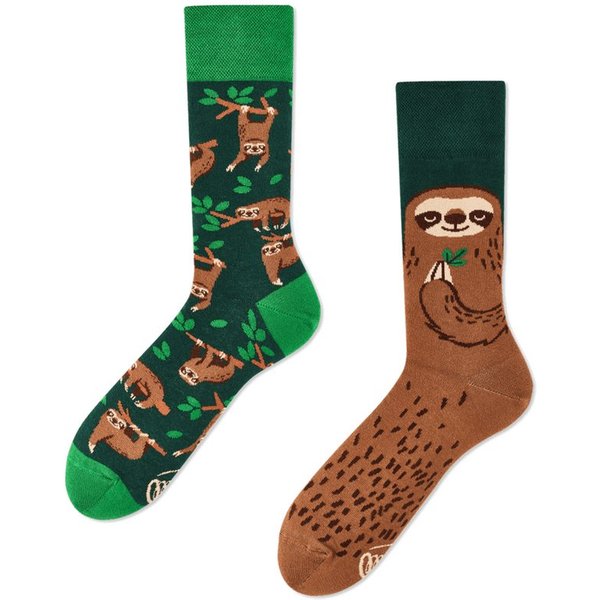 Many Mornings Freizeitsocken Many Mornings Socken Sloth Life (1 Paar, 1-Paar, 1 Paar) immer ein dismatching Paar