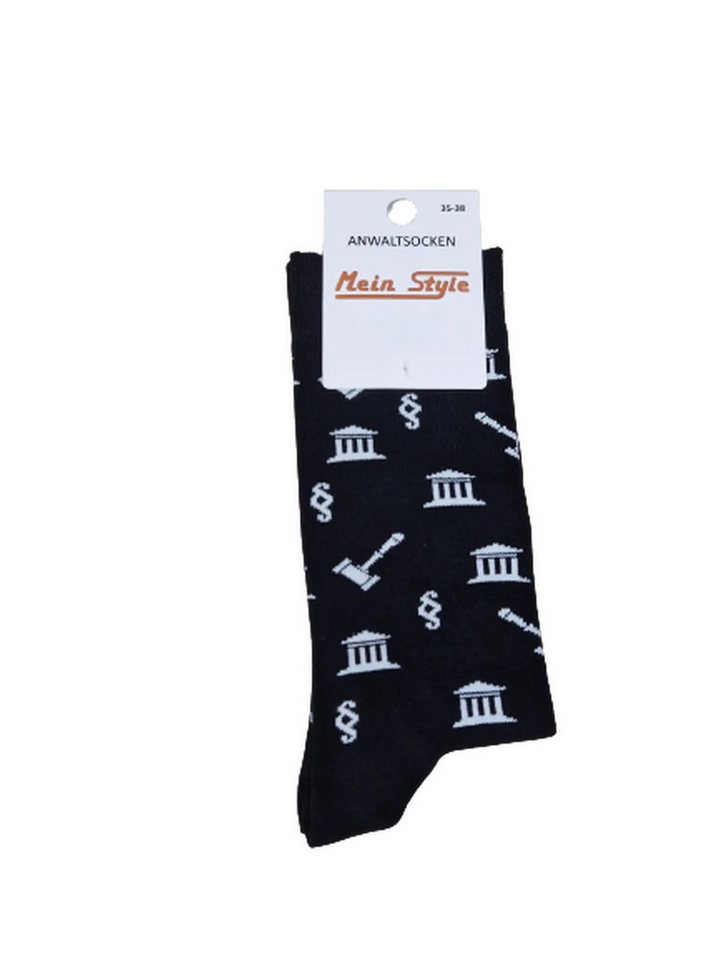Mein Style Freizeitsocken Mein Style Anwaltssocken (1 Paar, 1-Paar, 1 Paar) lustiges Design – Bild 2 von 2
