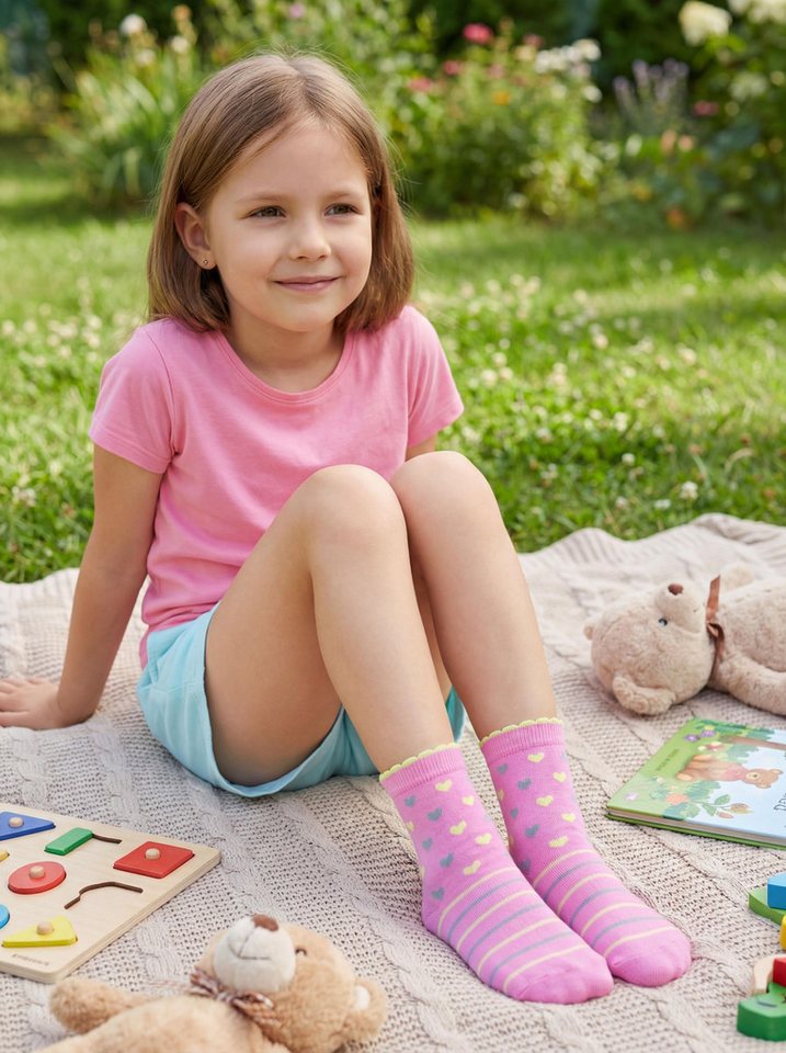 TupTam Freizeitsocken TupTam Kinder Socken Bunt Gemustert 6er Pack für Mädchen und Jungen – Bild 3 von 5