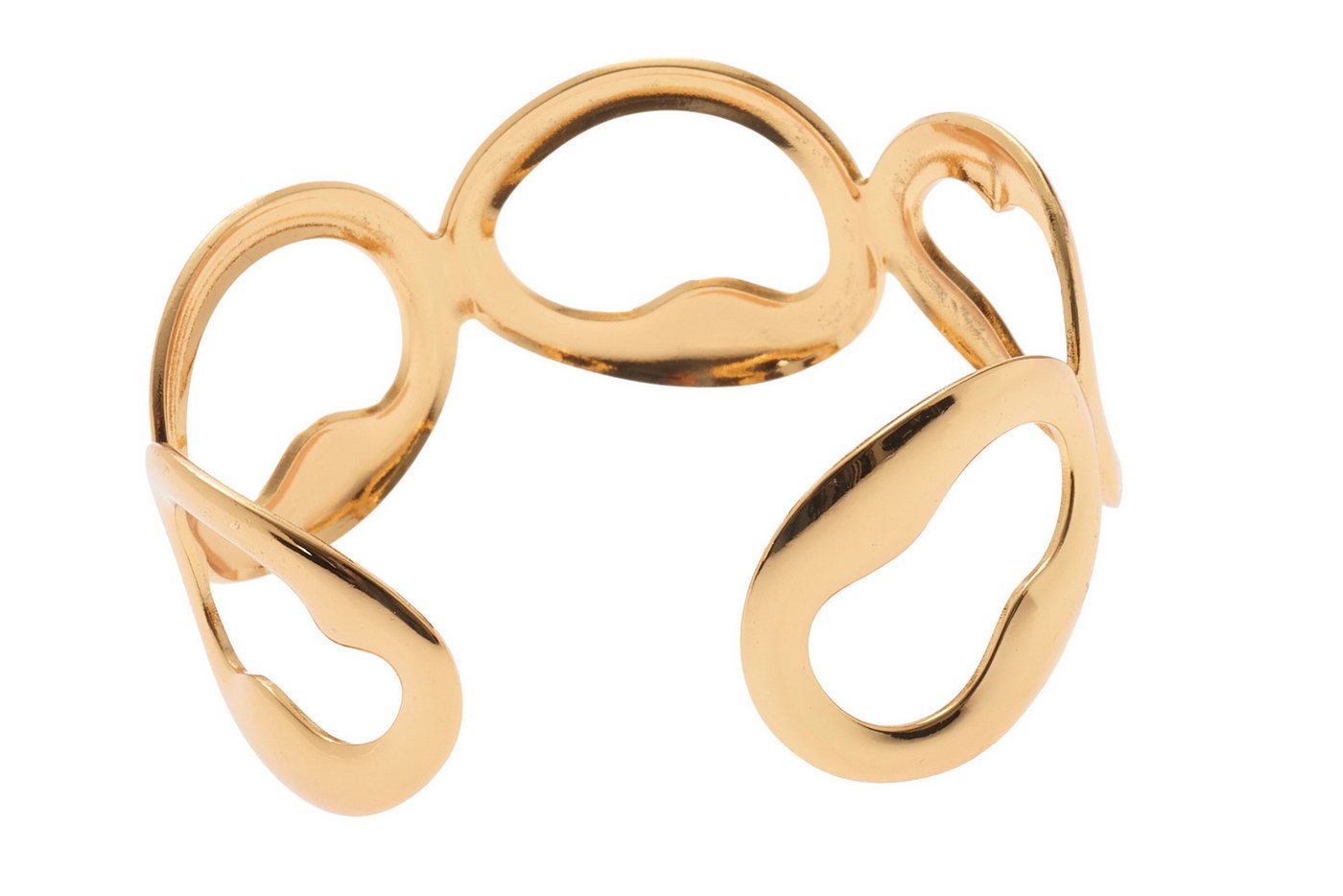 French Connection Armreif offener Armreif, NEU Armschmuck aus vergoldetem Edelstahl – Bild 3 von 5