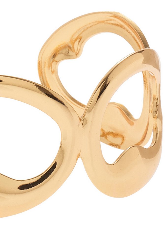 French Connection Armreif offener Armreif, NEU Armschmuck aus vergoldetem Edelstahl – Bild 4 von 5