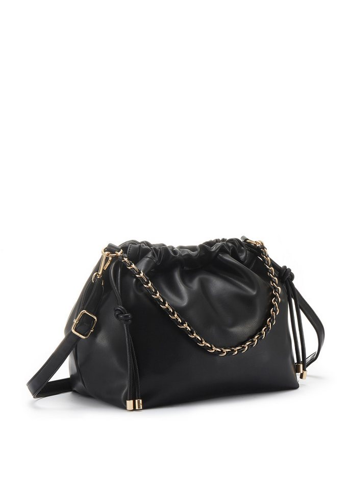 French Connection Handtasche Umhängetasche, Schultertasche, Minibag, Henkeltasche, NEU mit elegantem goldfarbenen Kettenhenkel VEGAN – Bild 4 von 5