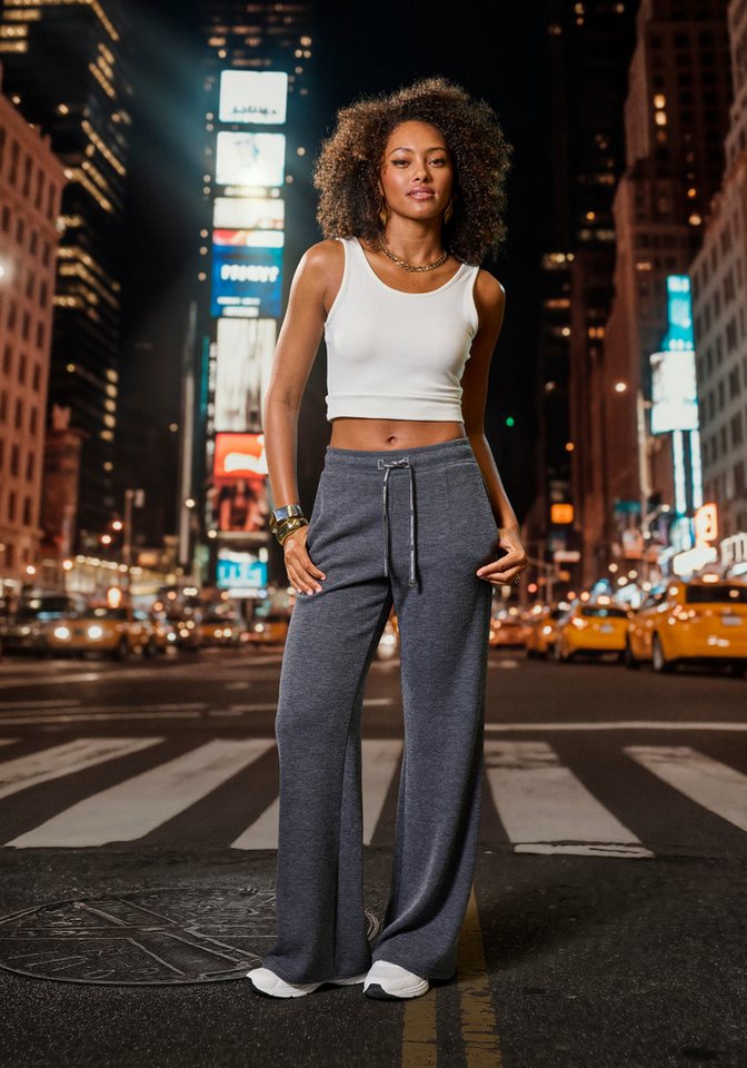 French Connection Loungepants in gerippter Strickoptik – Bild 3 von 5