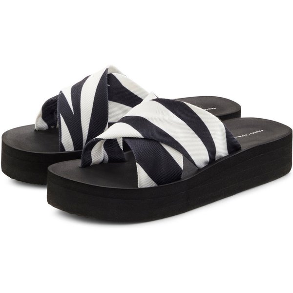 French Connection Sandale, Sommerschuhe, Mule, offener Schuh, Badelatsche, Badeschlappe Pantolette Badepantolette mit wasserabweisender und leichter Sohle VEGAN