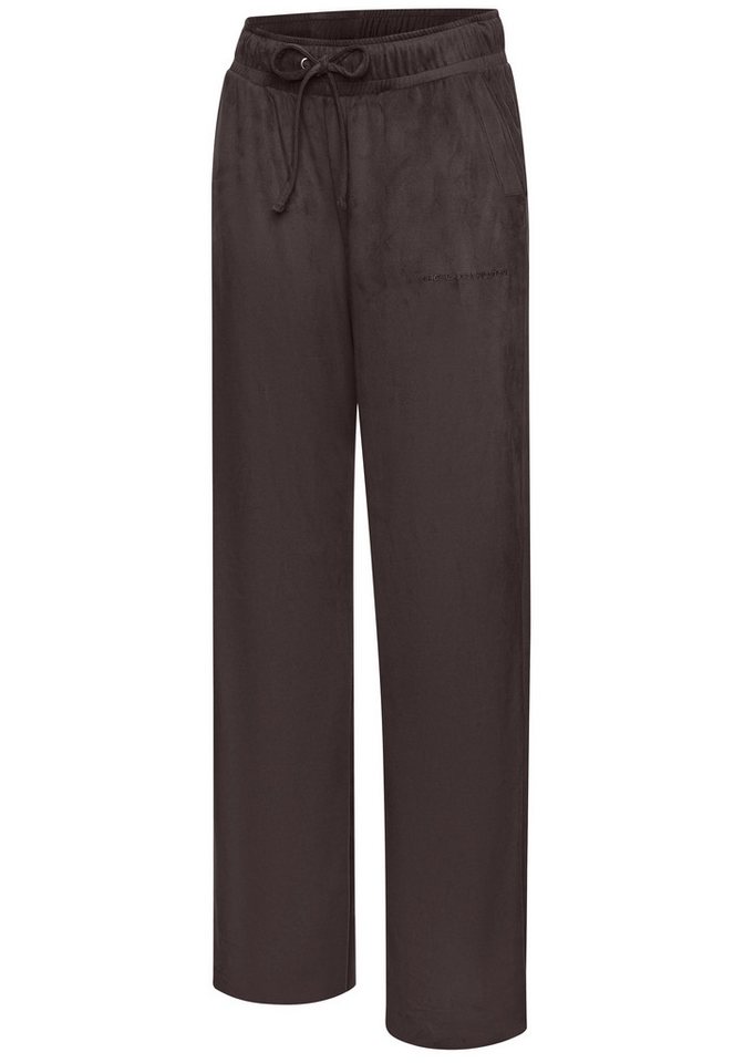 French Connection Schlupfhose aus Veloursleder-Imitat mit seitlichen Taschen, Loungewear – Bild 5 von 5