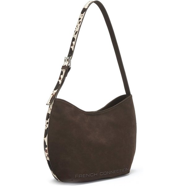 French Connection Schultertasche Henkeltasche, Handtasche, Shopper, Damentasche, mit modischen Animal-Details VEGAN