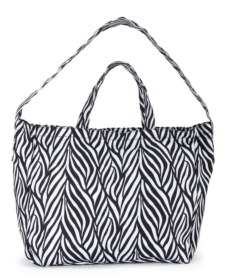French Connection Shopper Sommertasche, Badetasche, Schultertasche, Einkaufstasche, Tragetasche, Strandtasche, Handtasche im Animal-Look mit zwei Henkellängen V – Bild 2 von 4