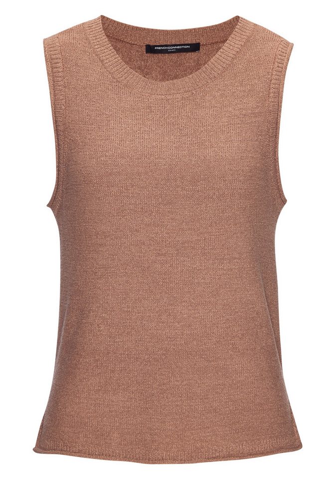 French Connection Stricktop aus leichtem Bändchengarn Sommertop, gestricktes Top, leichter Sommerstrick, Basic – Bild 2 von 5