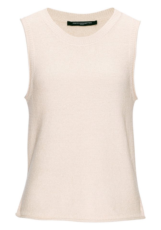 French Connection Stricktop aus leichtem Bändchengarn Sommertop, gestricktes Top, leichter Sommerstrick, Basic – Bild 2 von 5