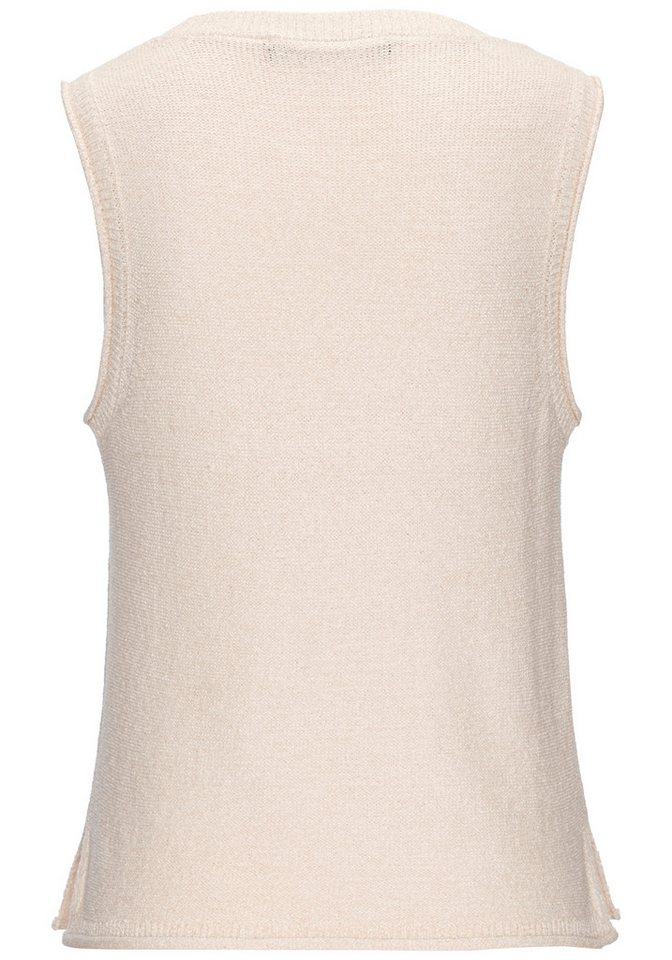 French Connection Stricktop aus leichtem Bändchengarn Sommertop, gestricktes Top, leichter Sommerstrick, Basic – Bild 4 von 5