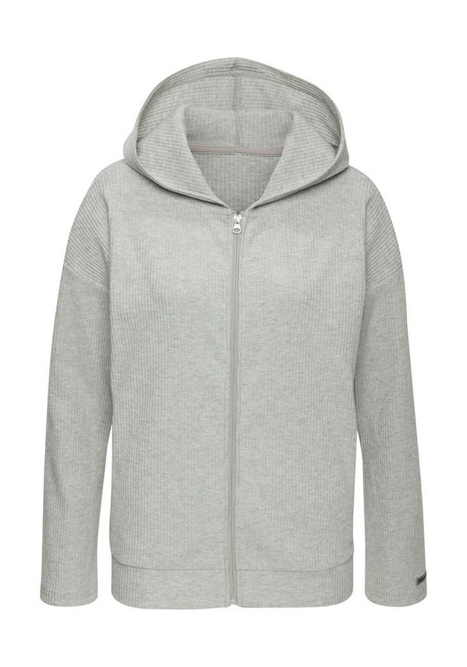 French Connection Sweatjacke - Loungejacke weiche Rippstruktur mit seitliche Taschen, Home- und Loungewear – Bild 2 von 5