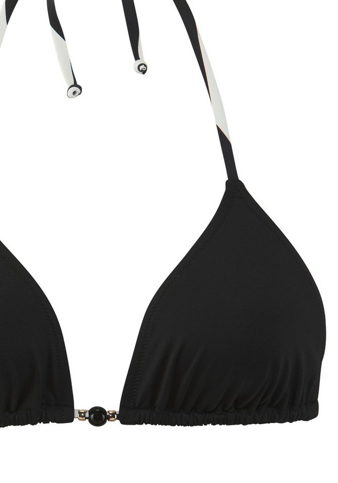 French Connection Triangel-Bikini Claire Mit kontrast Zierperlen – Bild 3 von 5