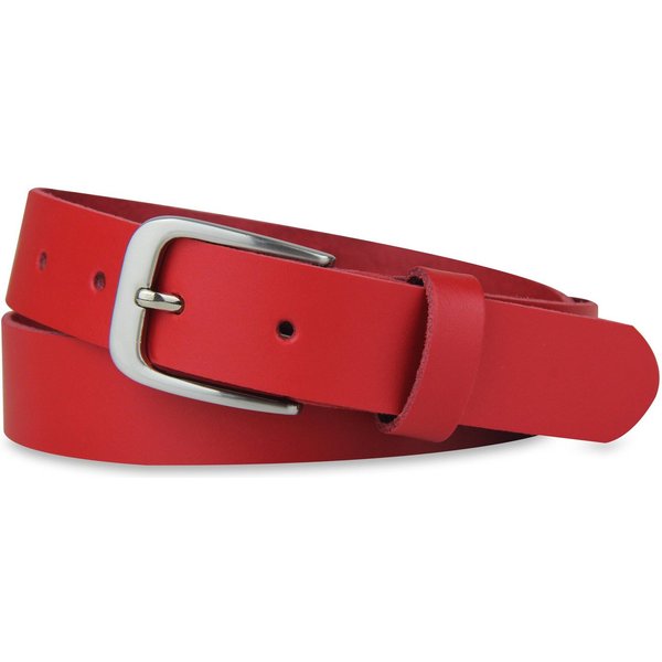 Frentree Ledergürtel aus 100% Echtleder, MADE IN GERMANY 3 cm breiter Gürtel aus Leder, kürzbar, Braun