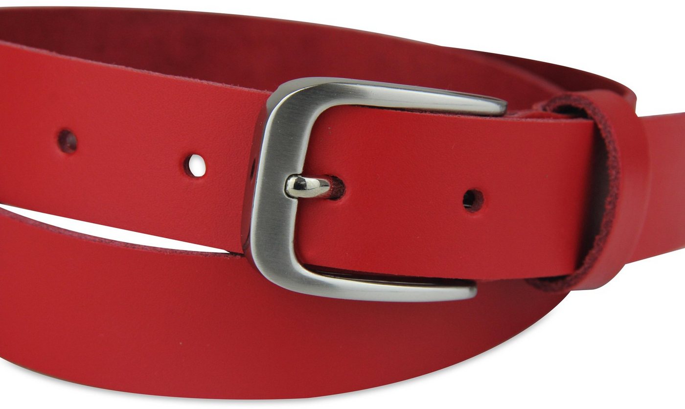 Frentree Ledergürtel aus 100% Echtleder, MADE IN GERMANY 3 cm breiter Gürtel aus Leder, kürzbar, Braun – Bild 2 von 5