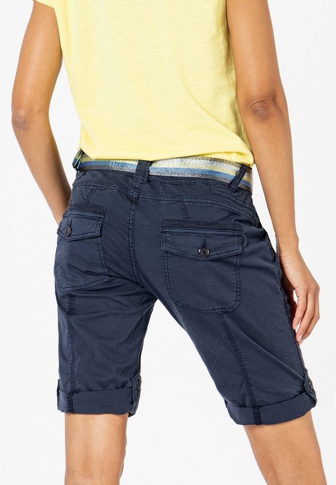 Fresh Made Bermudas Bermuda mit glänzendem Gürtel – Bild 2 von 5