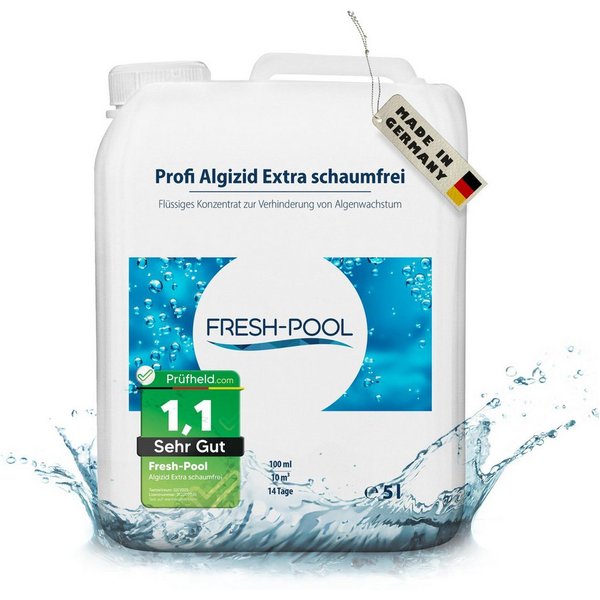 Fresh-Pool Poolpflege Profi Algizid Extra schaumfrei 5 Liter