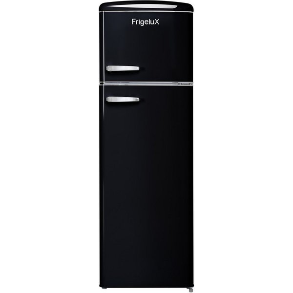 FrigeluX Kühl-/Gefrierkombination RFDP246RNA++, 168.5 cm hoch, 55 cm breit, Retro-Design, 246 L