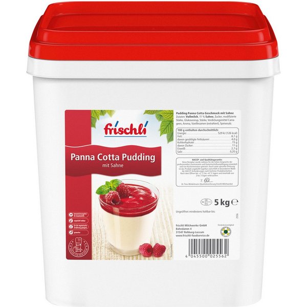 frischli Süßigkeit, Frischli Sahne Pudding Panna Cotta einfach zu portionieren 5000g